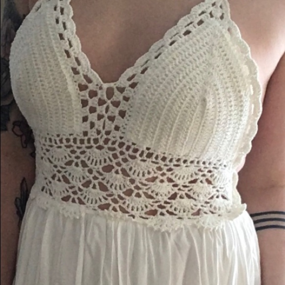 Boho crochet dress